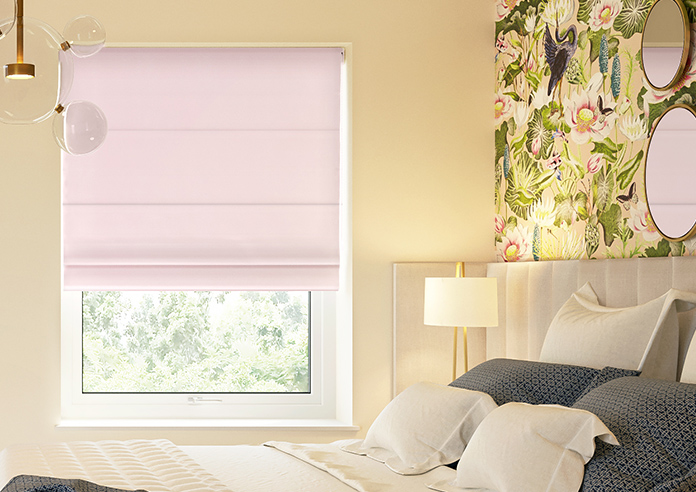 Ultra Luxe Velvet, Light Pink - Roman Blind - Image 3